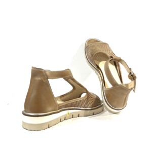 Eva Milano - Ledersandalen Braun - Damenschuhe