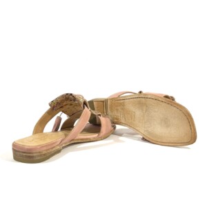 Rosa Sandalen aus Leder La Bottega di Lisa Damenschuhe.jpg