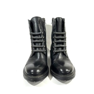 Schwarze Lederboots Fru.It