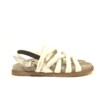 Interno 1 - Damensandalen mit Fusstett- Leder Weiss