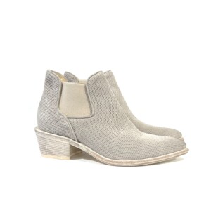 Laura Bellariva Damen-Sommerboots Veloursleder -Beige