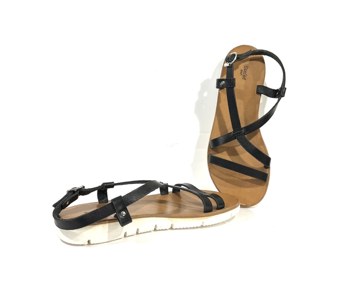 Sandale Handgefertigt Italien | in Schwarze BCC