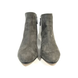 Pomme d'Or - Stiefelette auf Absatz Veloursleder Grau