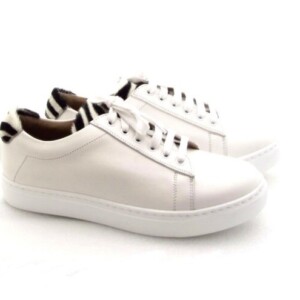 Damenschuhe Sneakers Weiss Leder PFM