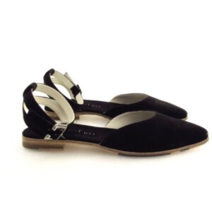 Ducanero - veloursleder Schwrze Sandale