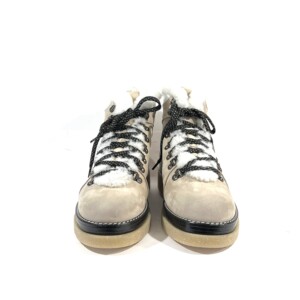 Laura Bellariva - Nubukleder Beige mit Lammfell