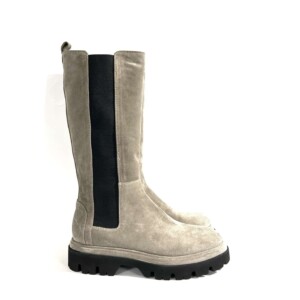 Lederstiefel - Fruit Veloursleder Taupe