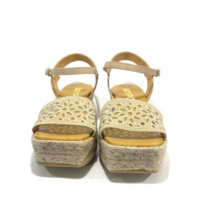 Espadrilles Maypol Taupe Spitze