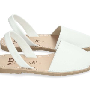 Sandale Avarca RIA VELVET BLANCO