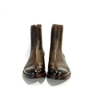 Braune Lederstiefelette La Bottega di Lisa