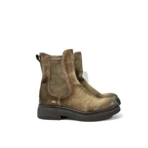 Chelsea Boots Veloursleder Khaki - Corvari - Seite