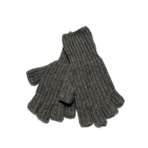Kashmir Handschuhe Grau - Vorne