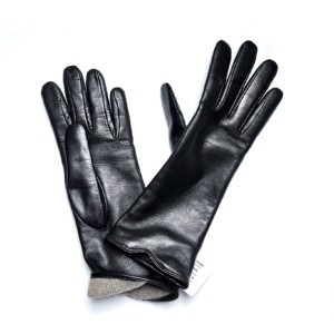 Damen-Handschuhe Schwarz Nappa-Leder RESTELLI