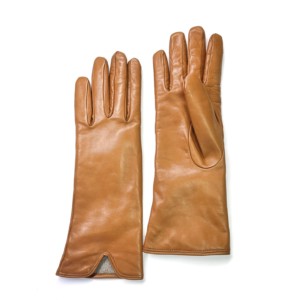 Damenhandschuhe Restelli aus Nappa-Leder - Caramel