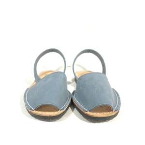 Menorquinas - Damensandale - Avarcas RIA Jeansblau