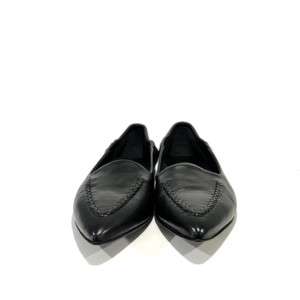 Damenschuhe-Schwarze Lederloafers Ducanero - vorne