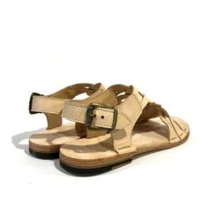 Ledersandale Punto Pigro - aus naturgefärbtem Leder - hinten