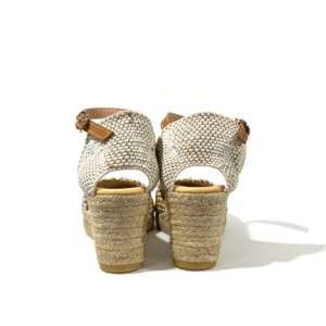 Wedge Espadrilles Maypol - Platin/Silber - hinten