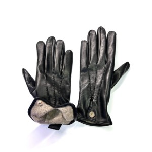 Damen Handschuhe Schwarze aus Nappa-Leder Restelli