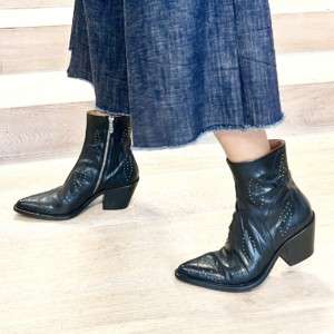 Ducanero - Schwarze Texanstiefeletten