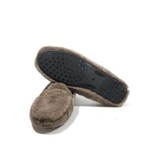 Mokassin, aus echtem Lammfell, mit Gummisohle - CAIMAN - made in Italy