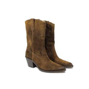 Texan Boots Veloursleder Tabacco Ducanero - Seitenansicht