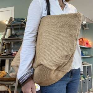 Grosser Shopper - aus Raffia-Garn - MARCO MASI