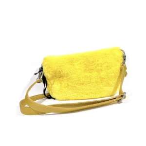 Gürteltasche aus Ecofur - Gelb - Laura Di Maggio - Made in Italy.jpg