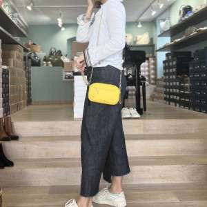 Mini-Tasche Gelb Laura Di Maggio - Leder - Made in Italy