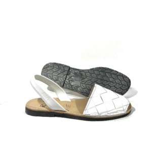 Ria - Avarcas Sandalen aus Leder Weiss Dama.jpg