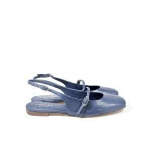 Slingback Ballerina - DENIM Caiman Made in Italy