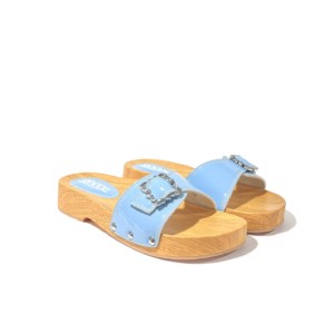 Gocce Sueno Hellblau - Damensandalen Gelateria Italiana