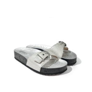 Pantolette Silber Gelattto - Woodstock