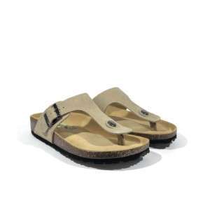 Zehentrenner Damensandalen Nubukleder BIONATURA - Made in Italy