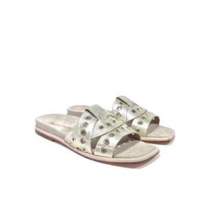 Flats Platin aus Leder - Laura Bellariva - mit Fussbett