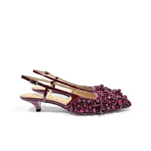 Sling Back Ballerina von Le Prosperine- Made in Italy - Bordeaux