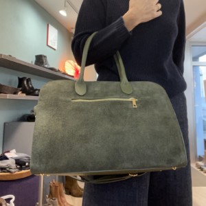 Bauletto-Tasche Laura Di Maggio Moosgrün