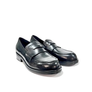 Leder-Mokassin Schwarz Lorena Paggi