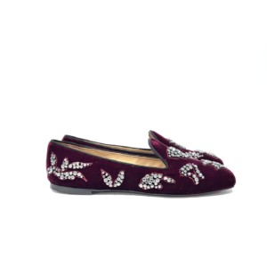 Loafers Samt Farbe Bordeaux Le Prosperine.jpg